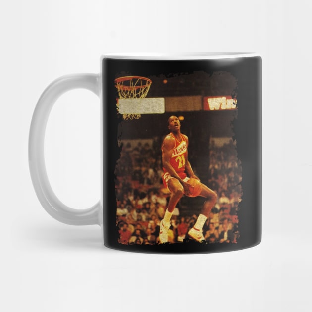 Dominique Wilkins Also Known As in The 1988 NBA Slam Dunk Contest by Omeshshopart